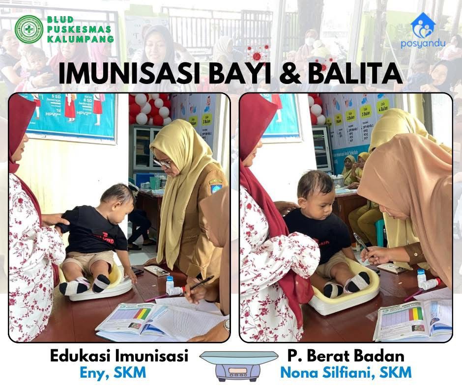 Kegiatan Imunisasi Dasar Bagi Bayi dan Balita Puskesmas Kalumpang